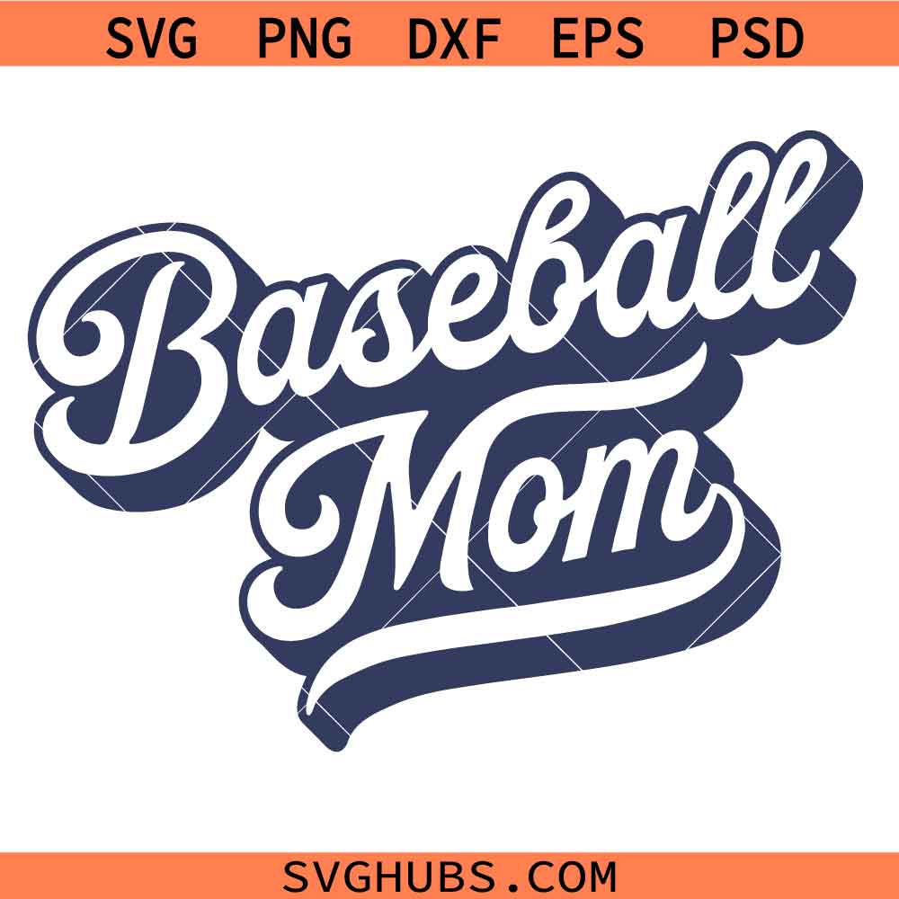 Baseball mom SVG, Softball Mom SVG, Baseball Cheerleader SVG