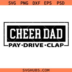 Cheer Dad Svg Png, Cheerleading Svg, Cheer Life Svg, Cheer Squad Svg, Game Day Svg