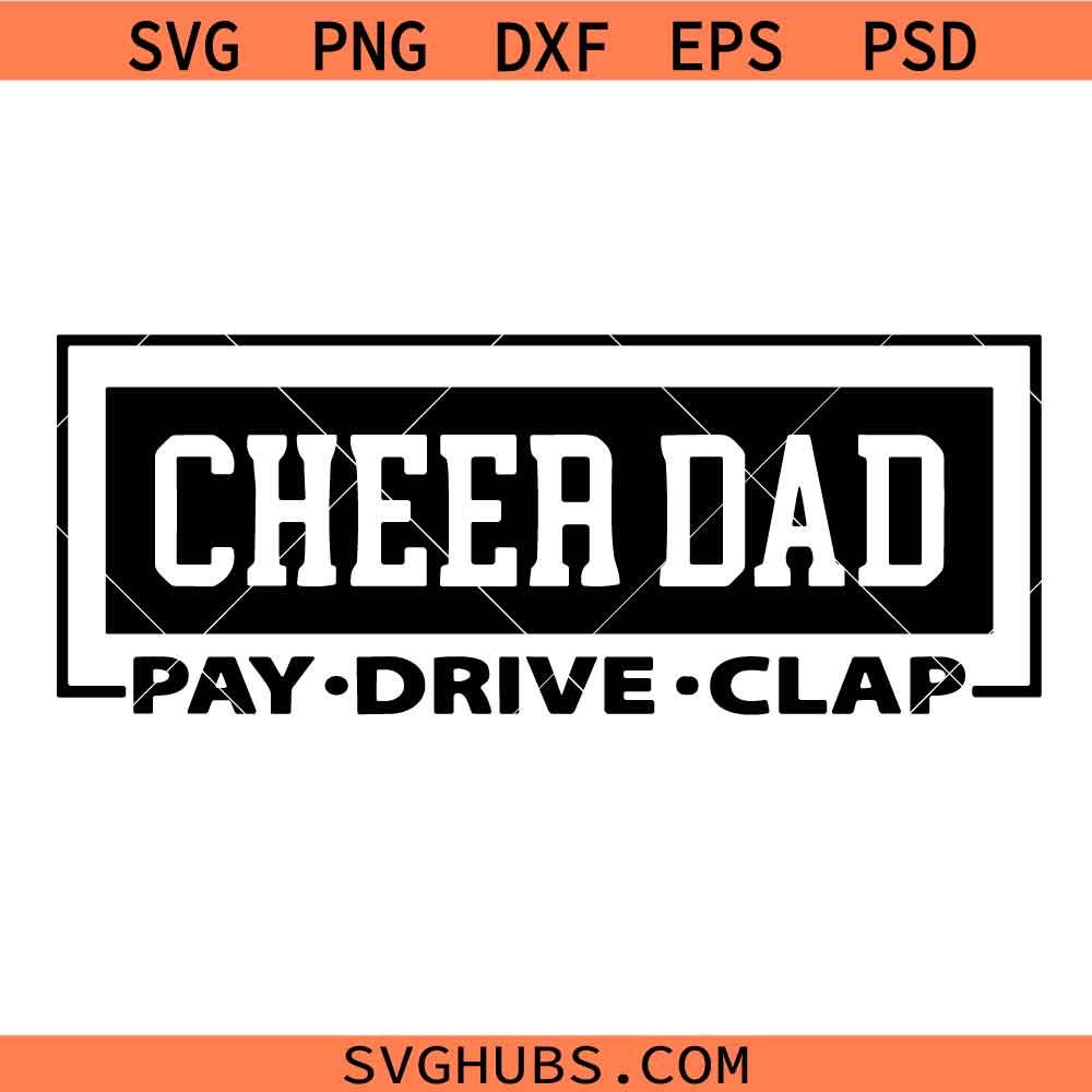 Cheer Dad Svg Png, Cheerleading Svg, Cheer Life Svg, Cheer Squad Svg, Game Day Svg