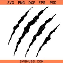 Claw Marks SVG, Wild Animal Scratches Svg , Beast Svg , Animal Paws Svg