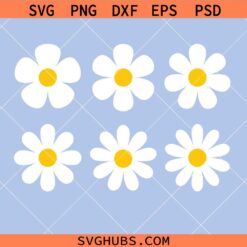 Daisy Flower Bundle Svg Png, Flower Svg Png, Floral Svg Png, Wedding flower Svg Png