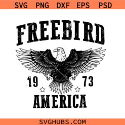Free Bird America SVG, Free Bird SVG, 4th Of July SVG