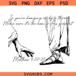 Hem of His garment Svg Png, Trendy Christian Shirt Svg