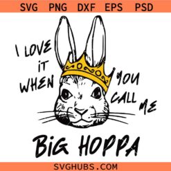 I Love It When You Call Me Big Hoppa SVG, Easter Bunny SVG, Easter Shirt SVG