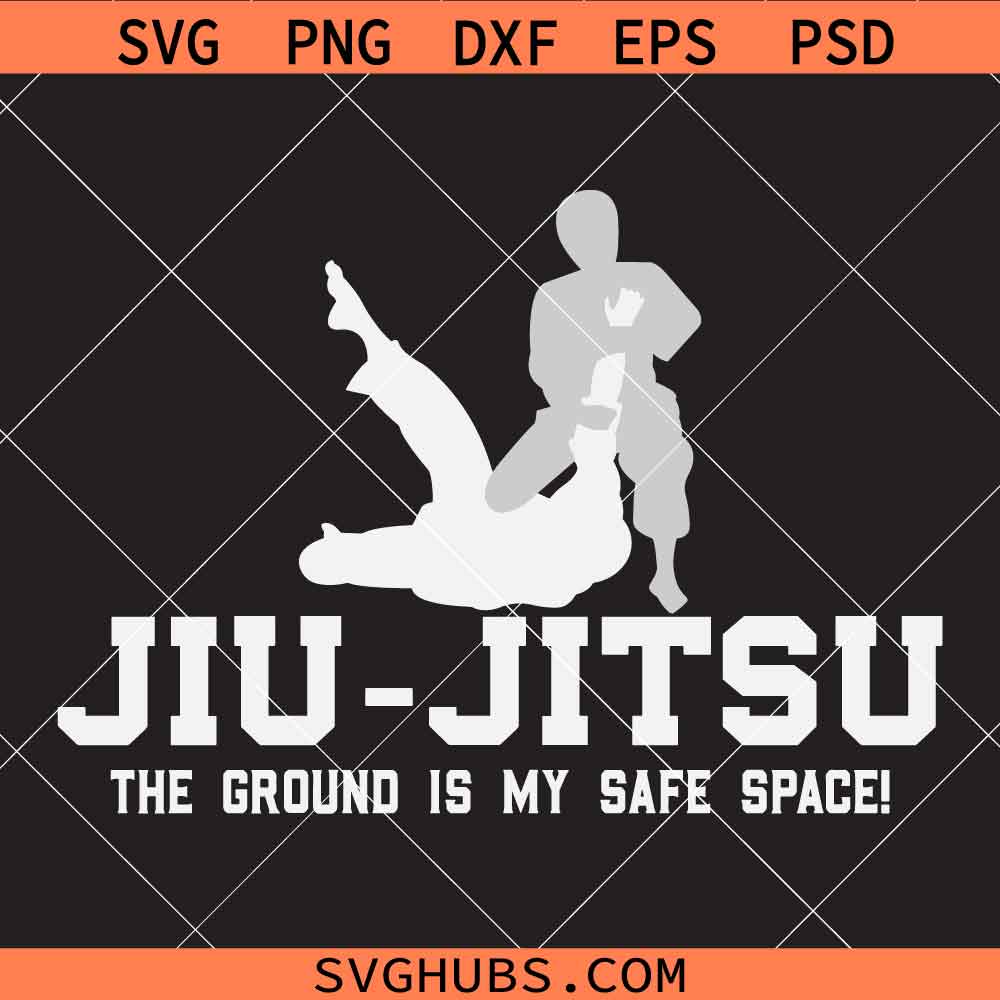 Jiu Jitsu the Ground is My Safe Space Svg Png, Karate Svg Png, Black Belt Svg Png, Martial Arts Svg Png
