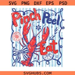 Pinch Peel Eat svg, Preppy Stripes Coquette svg, Summer svg