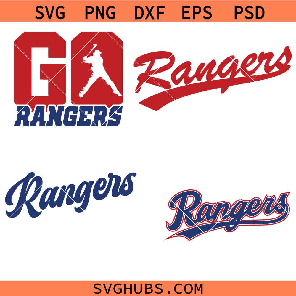 Rangers SVG Bundle, Rangers Mascot SVG, Rangers School Spirit SVG, Rangers Team Gear SVG