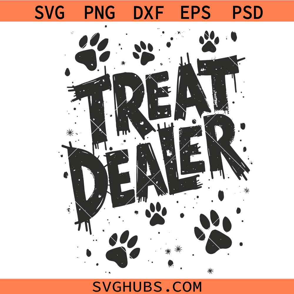 Treat Dealer Paw Svg Png, Dog Lover Svg Png, Dog Paw Svg Png, Pet Lover Svg Png