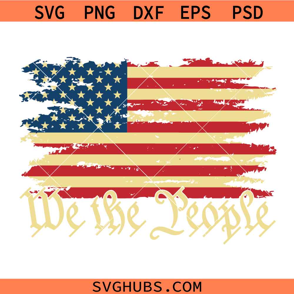 We The People svg, America svg, America Constitution Svg, freedom svg