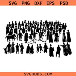 Woman Touches Jesus Line svg, Christian Faith svg, Hem of Jesus garment svg png