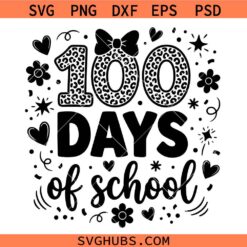 100 days of school SVG, Teacher Svg, back to school svg, school shirt svg