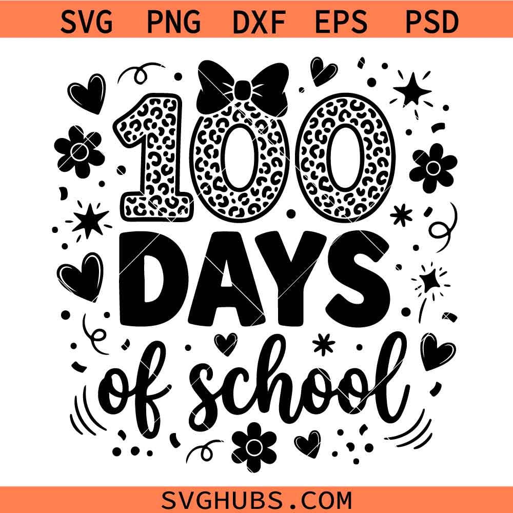 100 days of school SVG, Teacher Svg, back to school svg, school shirt svg