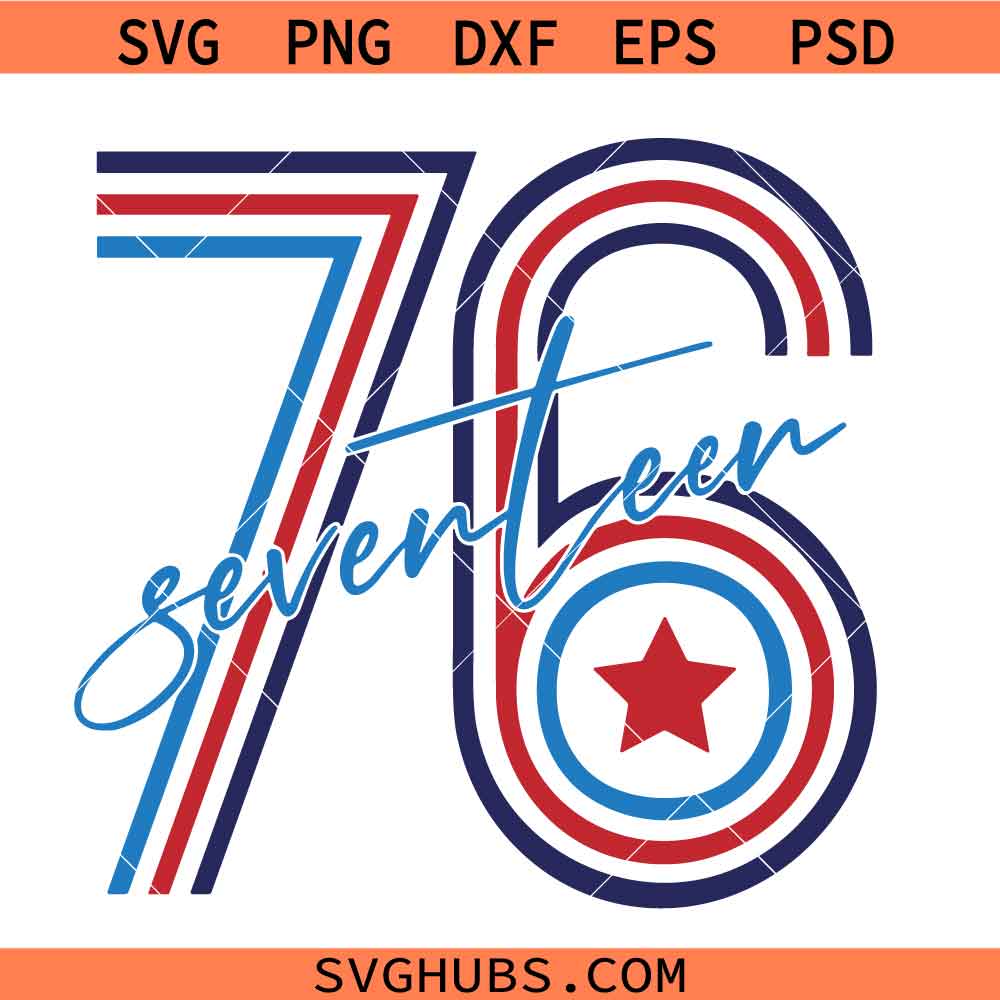 1776 SVG, 4th of July SVG, Patriotic SVG, American Flag Svg, Fourth of July SVG