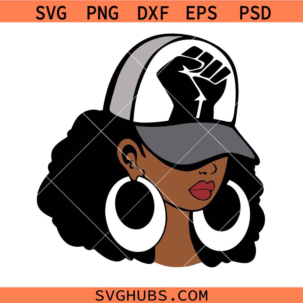Afro Black woman SVG, Afro Woman SVG, Black Queen SVG, African American SVG