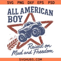 All American Boy SVG, Boy 4th of July Shirt SVG, Merica SVG, Patriotic SVG