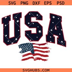 Distressed Usa Svg, America Svg, USA Varsity Svg, American Flag SVG