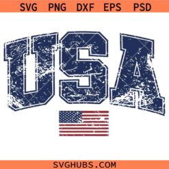 American Flag SVG, Distressed Usa Svg, America Svg, USA Varsity Svg