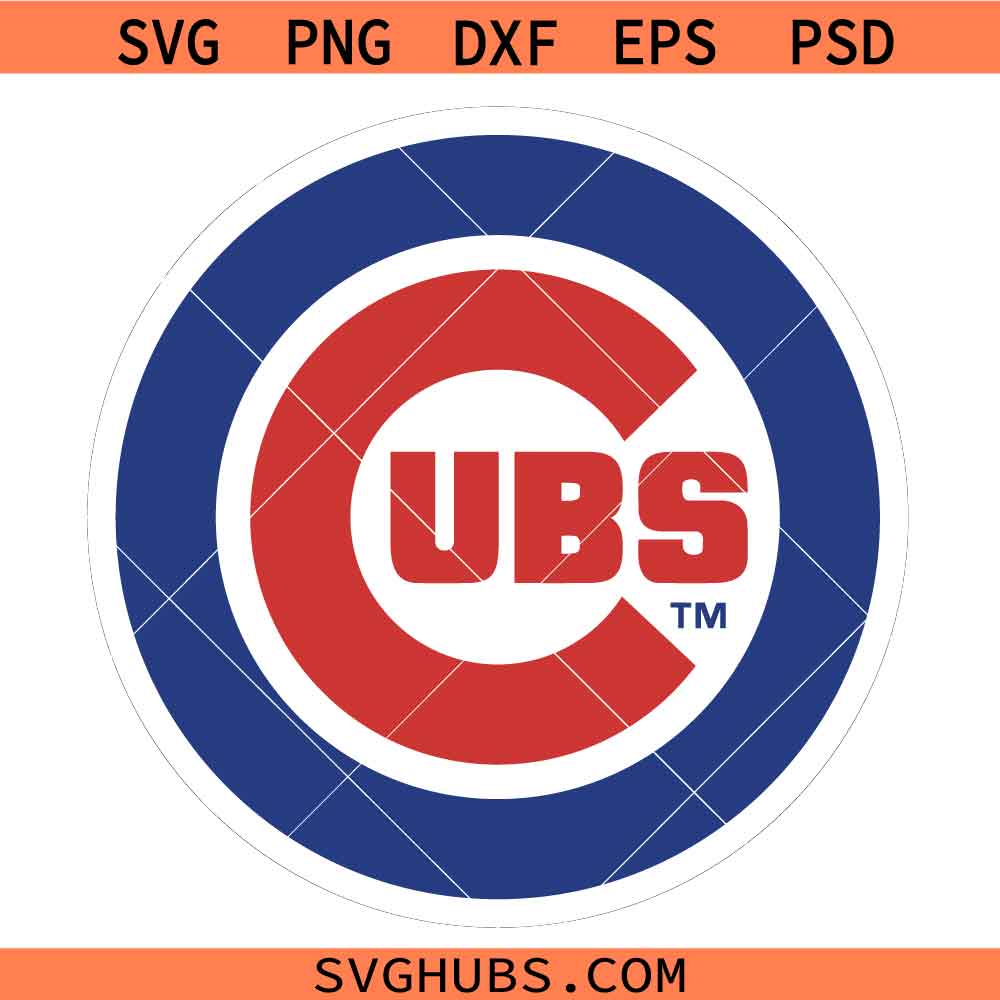 Chicago Cubs logo SVG, Cubs Baseball svg, Chicago City Baseball Team