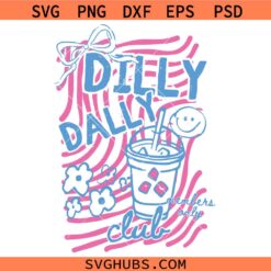 Dilly dally club USA Flag SVG, Dilly Dallying SVG, Funny Goose Quote SVG
