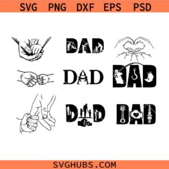 Fathers Day SVG bundle, Dad Life SVG bundle, Dad Svg bundle, Dad Monogram SVG