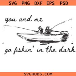 Fishing In The Dark PNG SVG, Western Svg, Retro Fisherman Graphic svg