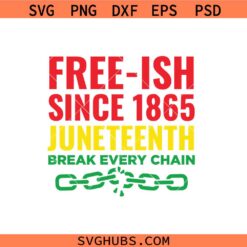 Freeish since 1865 svg, Black history month svg, Juneteenth svg