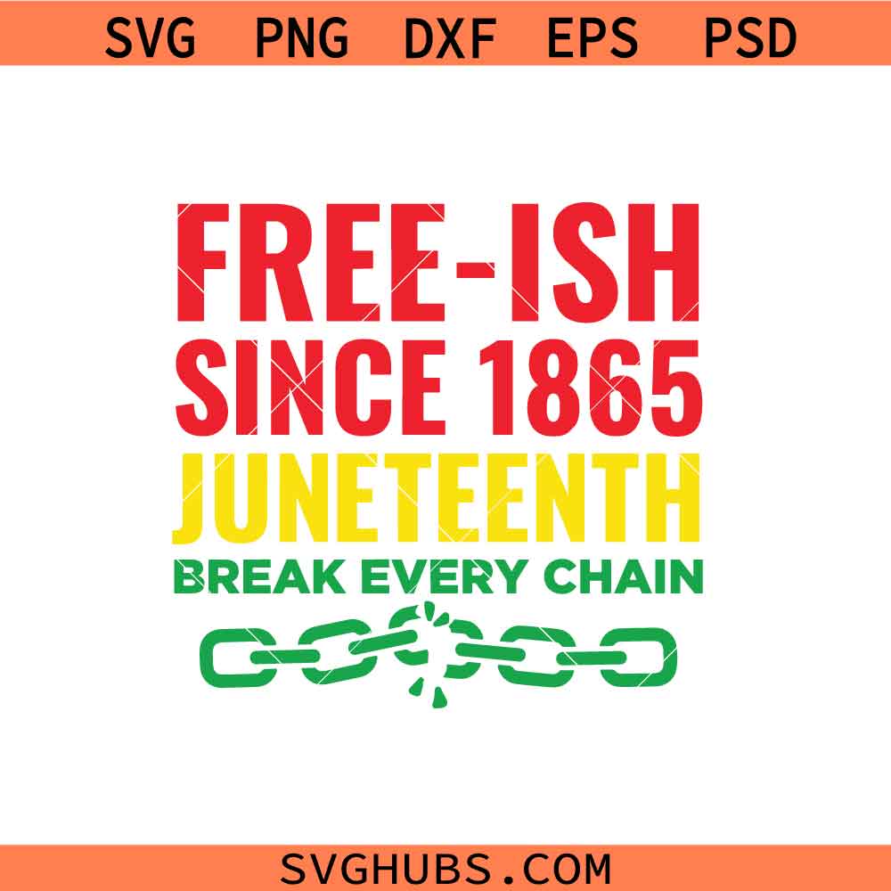 Freeish since 1865 svg, Black history month svg, Juneteenth svg