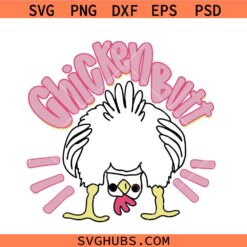 Guess What Chicken Butt svg Bundle, Funny Preppy Sublimation svg, Back Retro Pink svg, Striped Funny Chicken SVG
