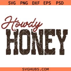 Howdy Honey svg, Western Checkered svg, Country Cowgirl svg, Southern svg