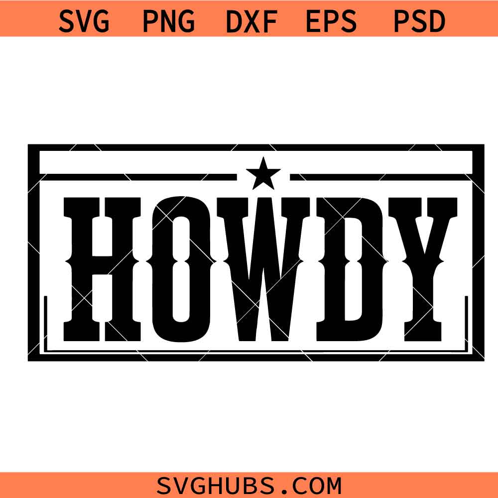 Howdy Vector, Western Cowboy svg, Cowgirl svg