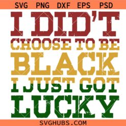 I Didn't Choose to Be Black SVG, Juneteenth African American svg, Black Woman svg, Black History svg png