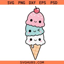Ice Cream SVG, Ice Cream Cone Summer svg, Sweet Ice Cream Cone svg
