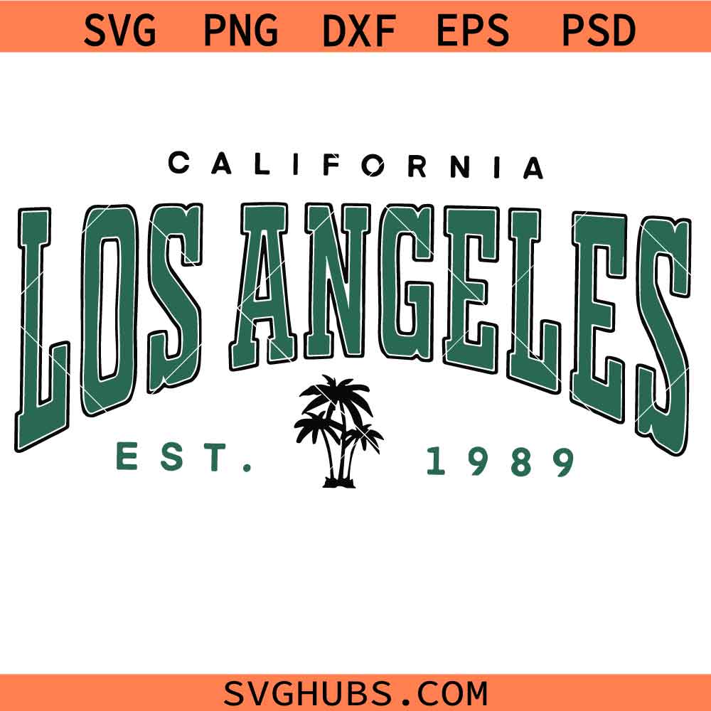 Los Angeles SVG,Los Angeles California PNG SVG, LA College SVG