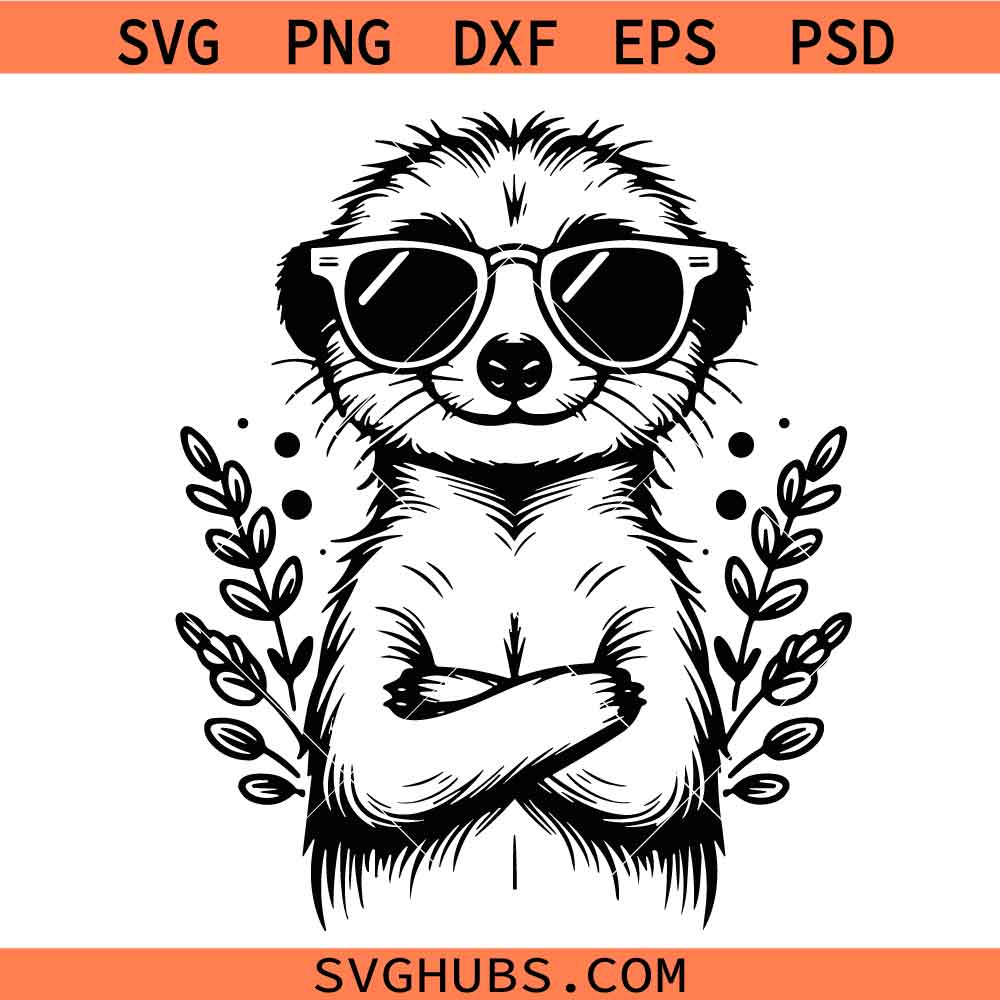 Meerkat Svg, Meerkat Png, Meerkat Graphic svg, Animal Svg
