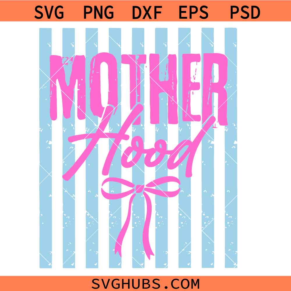 Motherhood SVG, Tired Moms Club Sweatshirt SVG, Striped Coquette Motherhood SVG