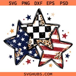 Patriotic Stars SVG, USA Stars SVG, Red White Blue Stars SVG, , 4th of July Svg, Fourth of July Svg