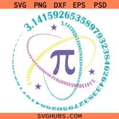 Pi Day SVG, Happy Pi Day SVG, Math Teacher Svg, Elementary School Teacher Svg, Pi Svg