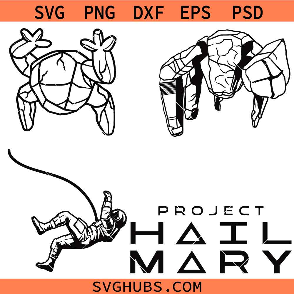 Project Hail Mary svg bundle, Amaze svg, Rocky Eridian svg, Space Nerd Artwork SVG