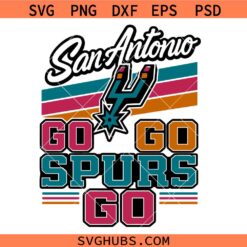 San Antonio Fiesta Colors SVG, Go Spurs Go Basketball SVG, Vintage Texas Team svg, 90s Neon Basketball svg