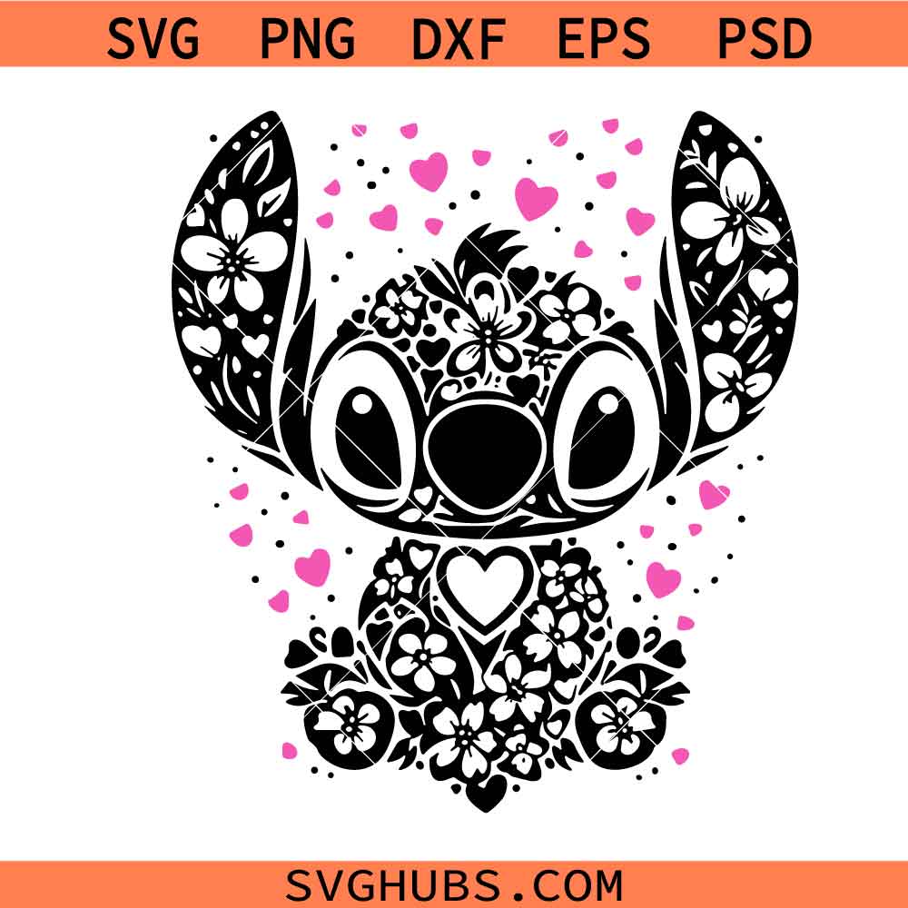 Stitch Mandala SVG, Floral Stitch Mandala Svg, Floral Angel Svg