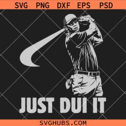 Tiger Woods Just Dui It SVG, Just D.U.I. SVG, Funny Tiger Woods T-Shirt SVG, Sarcastic Golf Meme SVG