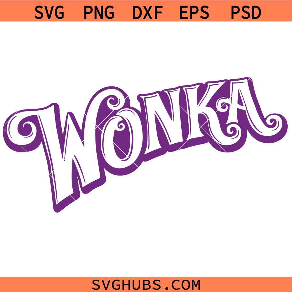 Wonka logo SVG, Wonka Movie Logo Vector SVG, willy wonka tee svg