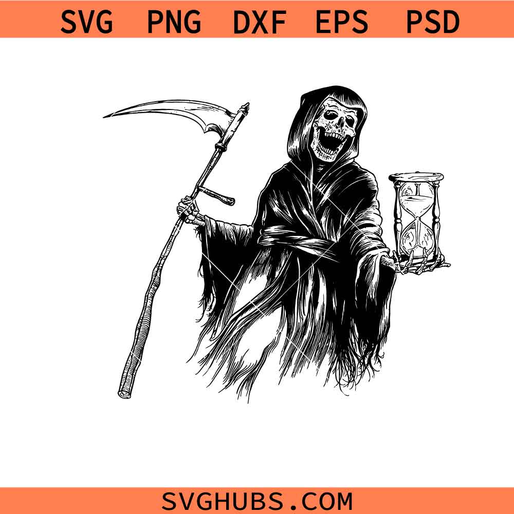 grim reaper svg, skull svg, death svg, skeleton svg, halloween svg