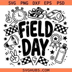 Field Day School Game Day SVG, Field Day Vibes SVG, Field Day Trip Svg
