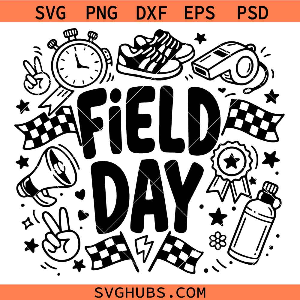 Field Day School Game Day SVG, Field Day Vibes SVG, Field Day Trip Svg