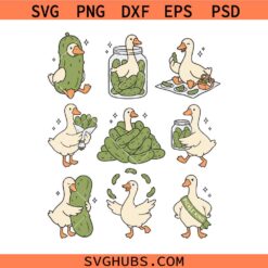 Pickle Lover Silly Goose PNG Svg, Pickle Goose bundle svg, Goose Pickle Lover svg