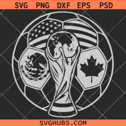 World Cup Host Nation 2026 SVG, Mexico Teams World Cup Trophy SVG