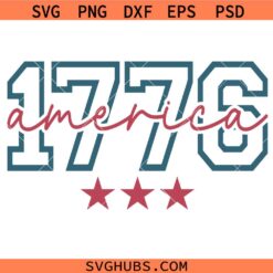 1776 America SVG, 4th of july SVG, 1776 American Flag SVG, Patriotic Shirt SVG