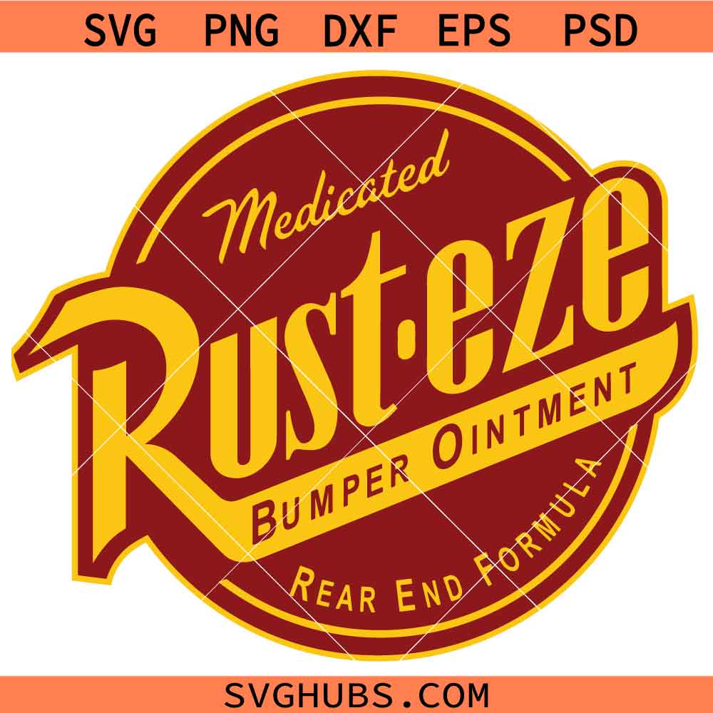 Rust-Eze Medicated Bumper Ointment Rear End Formula SVG, Rust-eze SVG