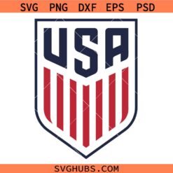 USA National Football Team Logo SVG, USA Soccer Crest SVG, National Football Team Logo SVG